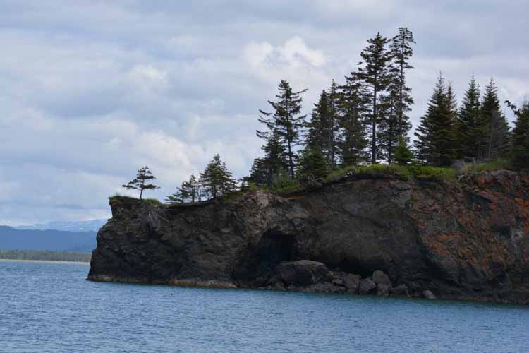 water and rock formations